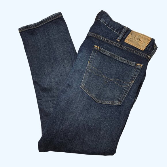 Polo Ralph Lauren Jeans Sullivan Slim Denim Mens 38x30 (Actual 38x29.5) Preppy - Picture 1 of 9